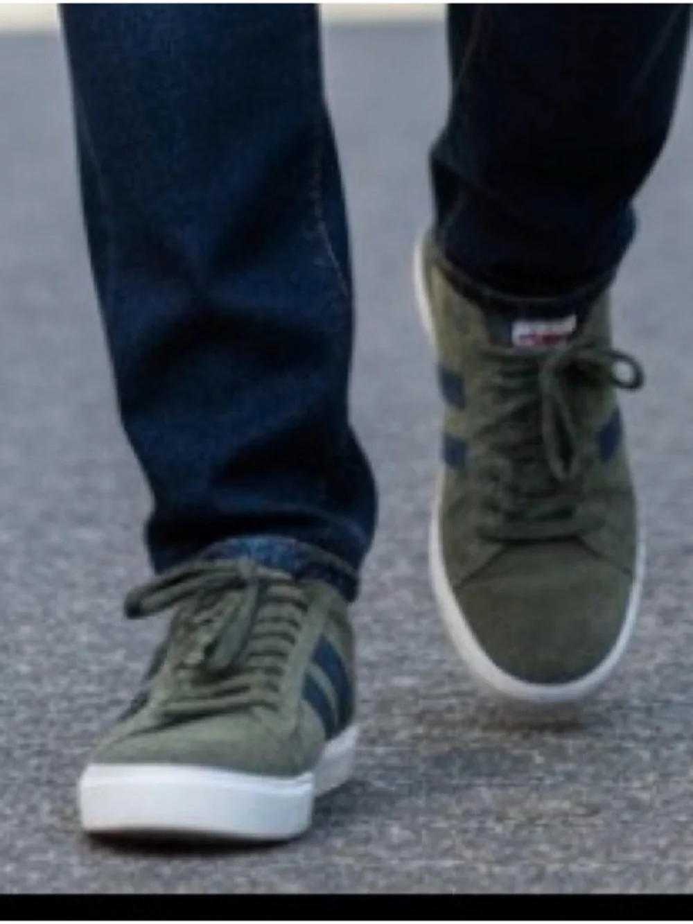 Gola Equipe Olive Green Suede Heritage Sneakers Men's Size 9 Leather Athletic
